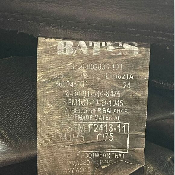 Bates Black Tactical Durashock Steel Toe Leather Boot ASTM F2413-11 Men Size 11D - Picture 9 of 9